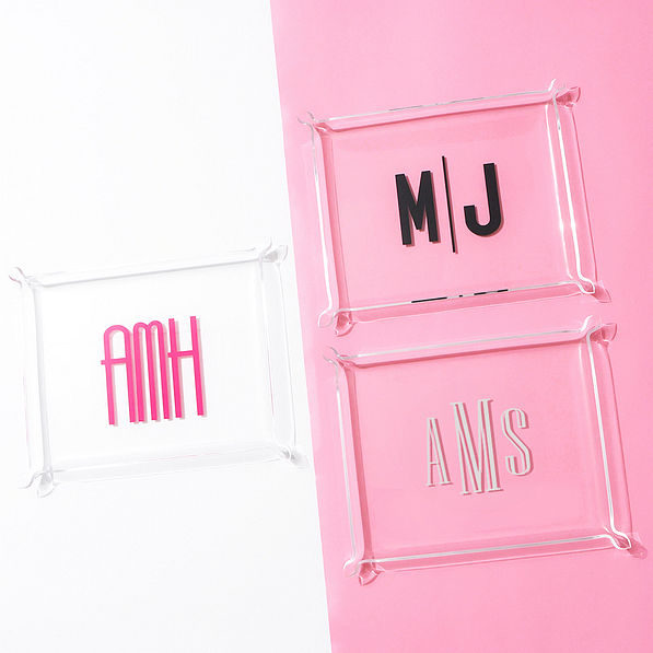 trio acrylic catchall tray - updated (no feet)