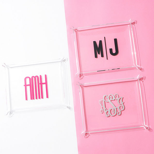 trio acrylic catchall tray - updated (no feet)