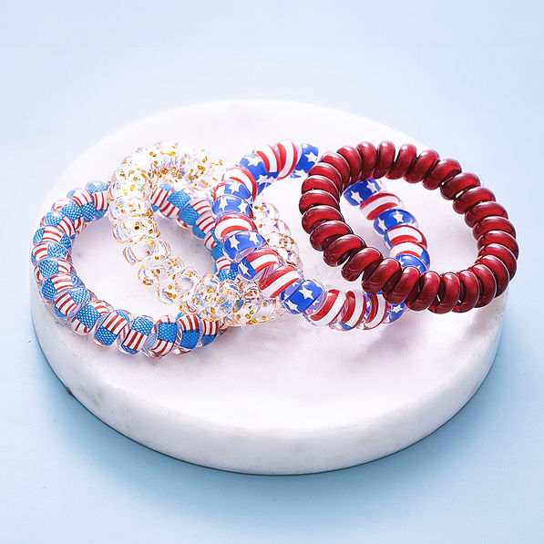 patriotic flag usa hair ties