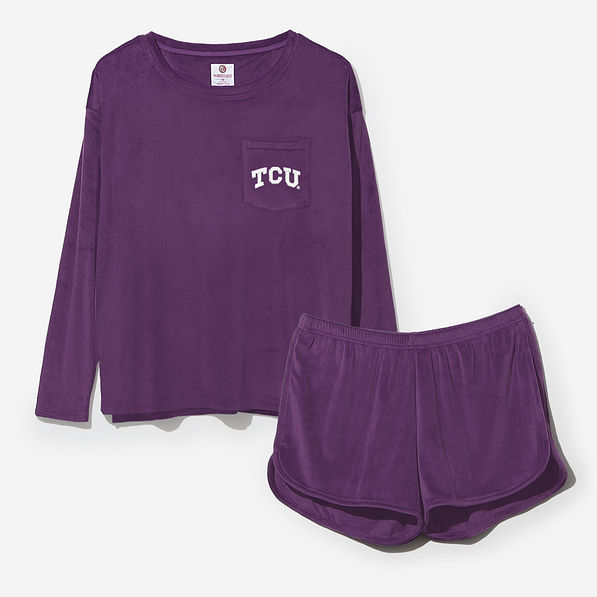 TCU Softspun Lounge Set in Violet