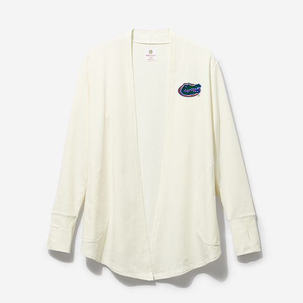 Florida Gators Sweatshirt Cardigan in Ivory