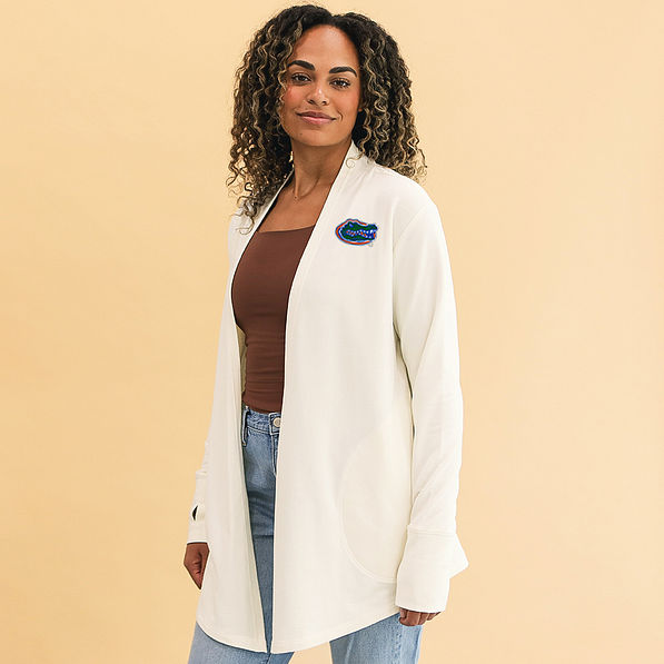 Florida Gators Sweatshirt Cardigan on Jae - side view
