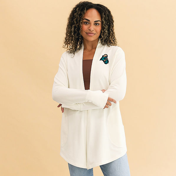 coastal carolina ivory sweatshirt cardigan on jae new