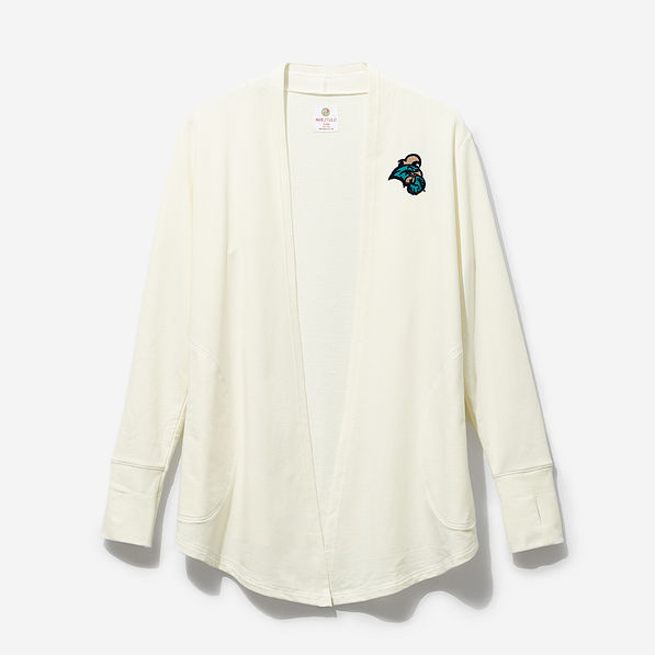 coastal carolina sweatshirt cardigan in ivory new
