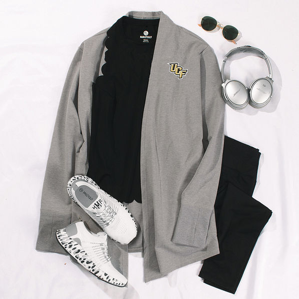 ucf Knights heathered gray cardigan ootd