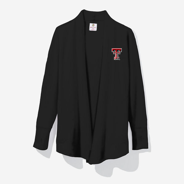 texas tech red raiders sweatshirt cardigan black
