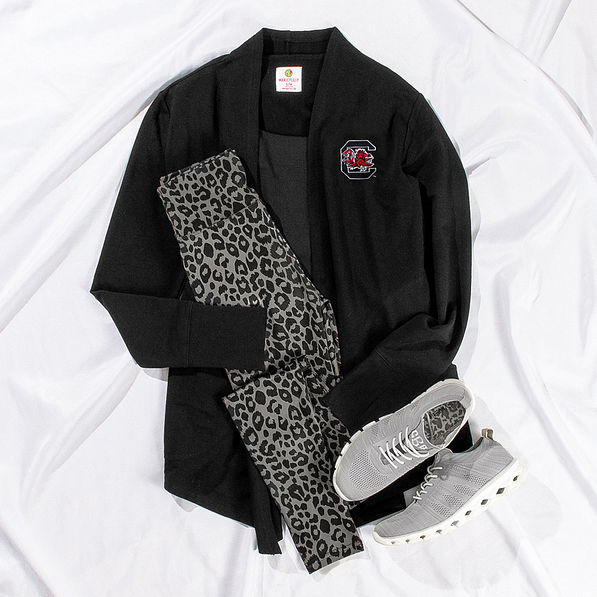 south carolina gamecocks sweatshirt cardigan black