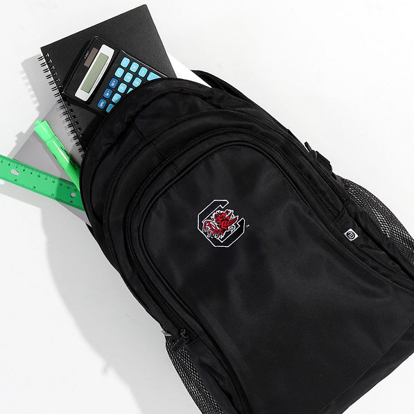 south carolina gamecocks backpack flatlay