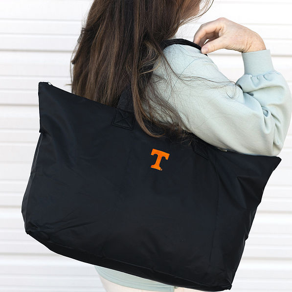 Tennessee Volunteers Packable Duffel Bag on Shoulder