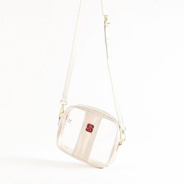 nc state bone clear stadium crossbody studio shot