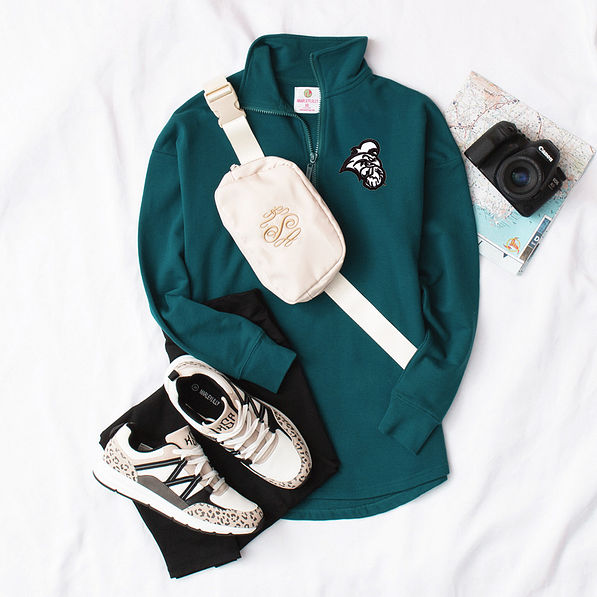 Coastal Carolina Quarter Zip Sweatshirt flatlay