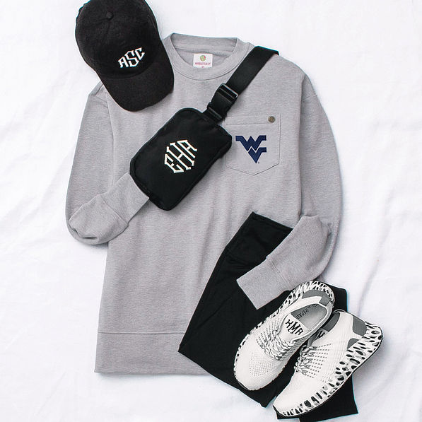 West Virginia Crewneck Sweatshirt flatlay