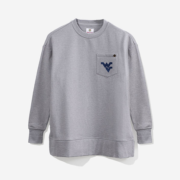 West Virginia Crewneck Sweatshirt in Heathered Gray