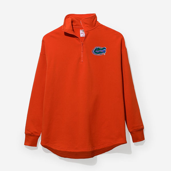 Florida Gators Quarter Zip Sweatshirt in Orange