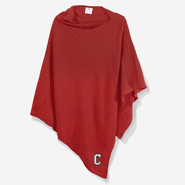 college of charleston poncho in crimson