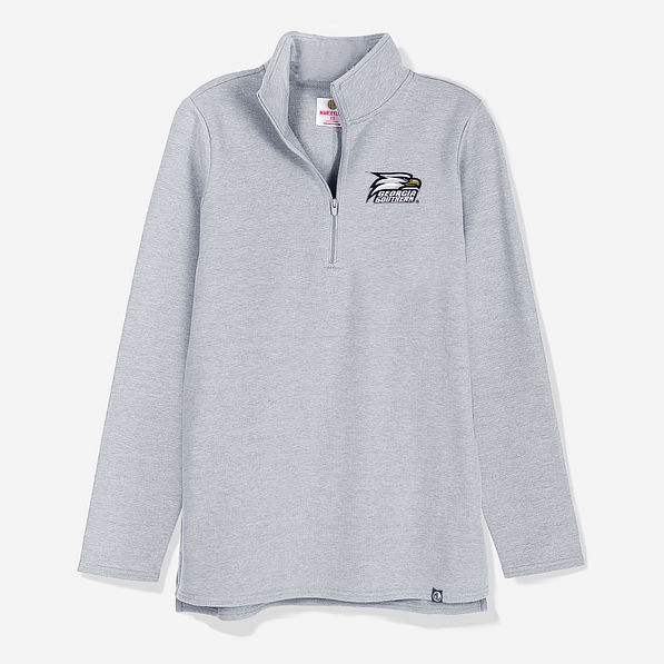 georgia southern eagles pullover sweatshirt in heathered grey
