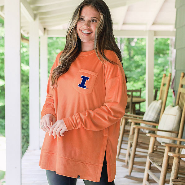 illinois fighting illini pumpkin softspun sweatshirt