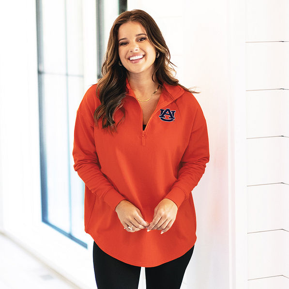 auburn tigers quarter zip with leggings