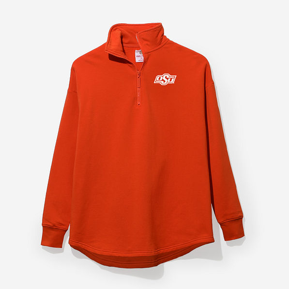 Oklahoma State Cowboys Quarter Zip Sweatshirt in Orange
