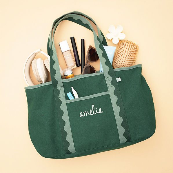pine anywhere tote bag flatlay