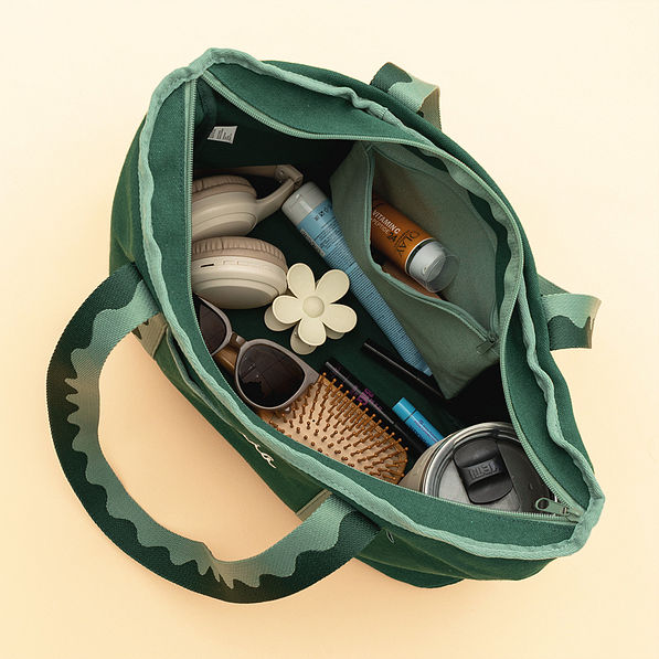 pine anywhere tote bag inside shot