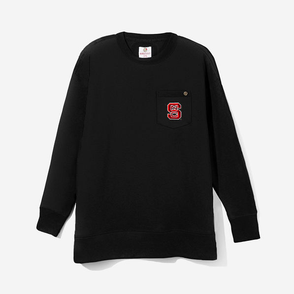 NC State Wolfpack Crewneck Sweatshirt in Black