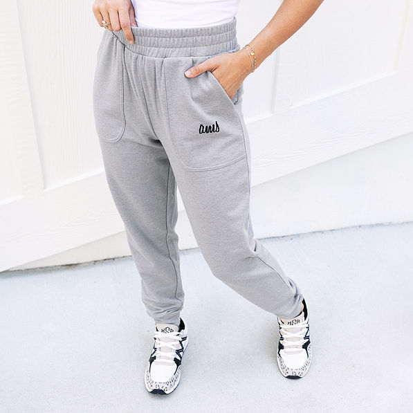 Monogrammed Sweatshirt Joggers
