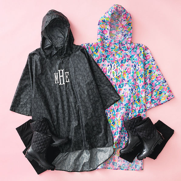 Monogrammed Rain Poncho