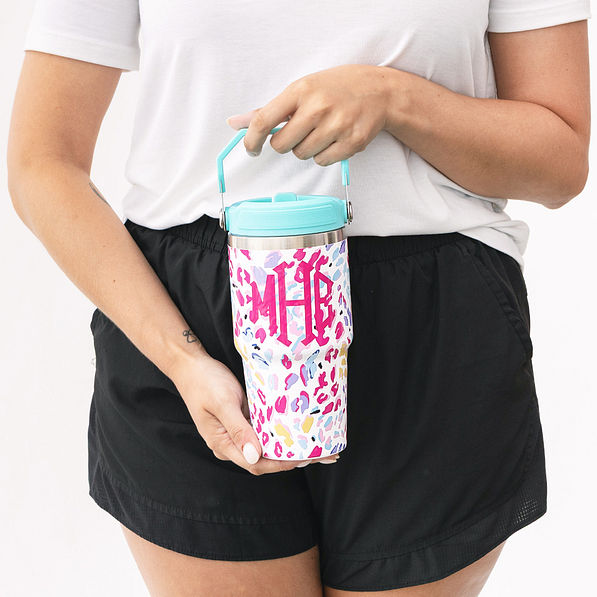 Monogrammed Flip Top Tumbler