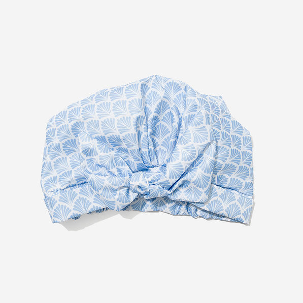 Reusable Shower Cap in Blue Shells