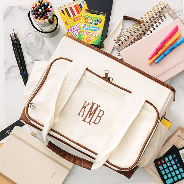 Monogrammed Craft Caddy