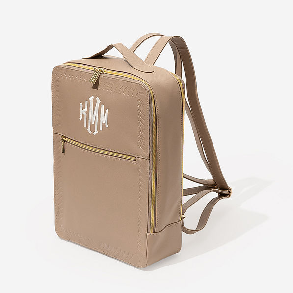 Monogrammed Travel Laptop Backpack