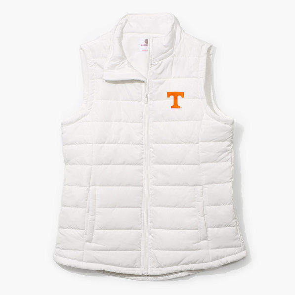 Tennessee Volunteers Puffer Vest in White