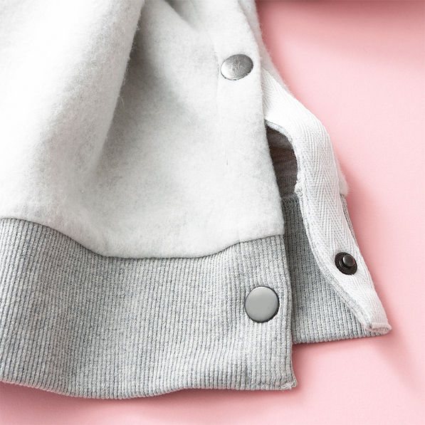 fleece sweatshirt detail shot