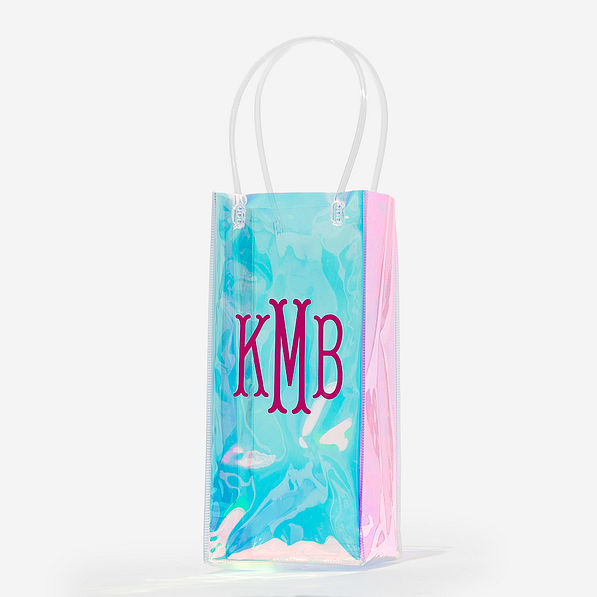 Monogrammed Wine Gift Bag