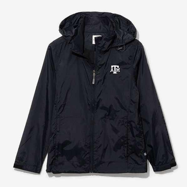 Texas A&M Aggies Rain Jacket in Black