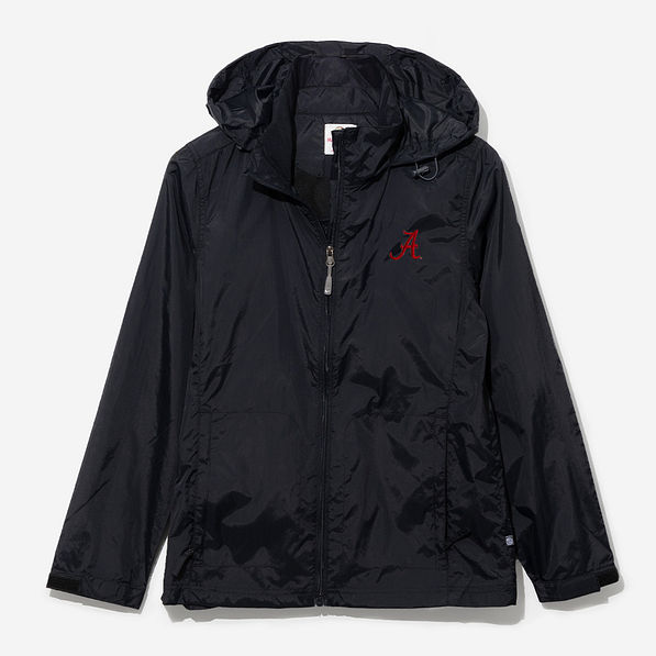Alabama Crimson Tide Rain Jacket in Black