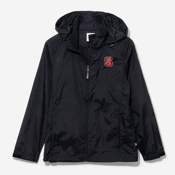 NC State Wolfpack Black Rain Jacket