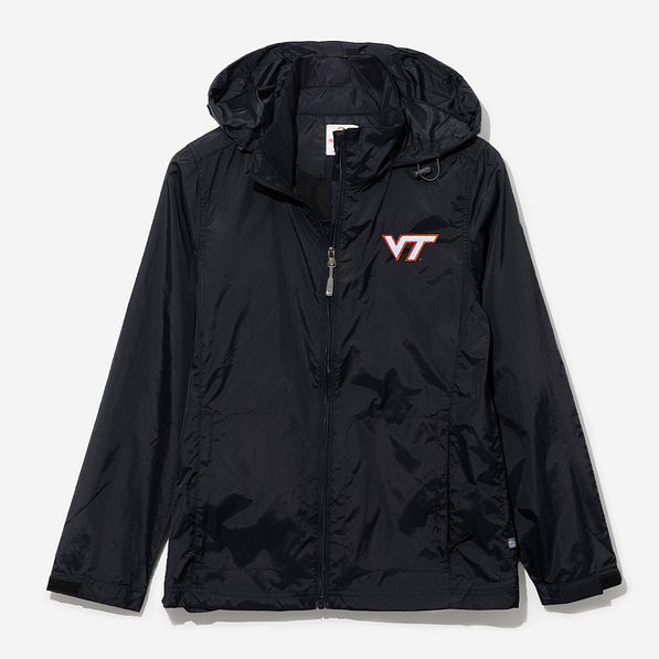 Virginia Tech Hokies Black Rain Jacket
