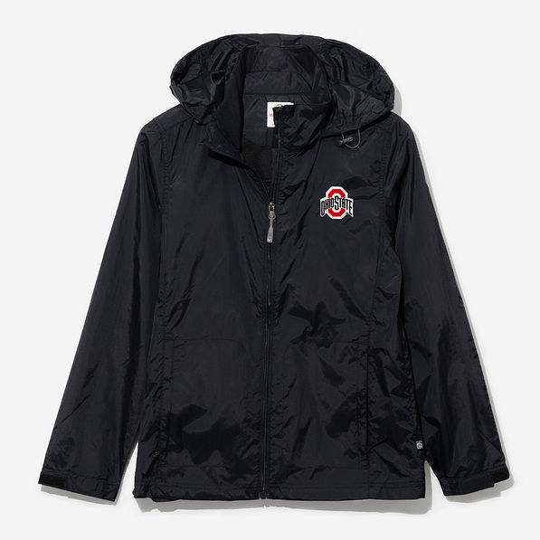 Ohio State Buckeyes Rain Jacket in Black