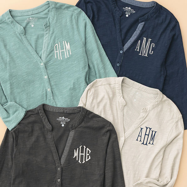 Monogrammed Henley