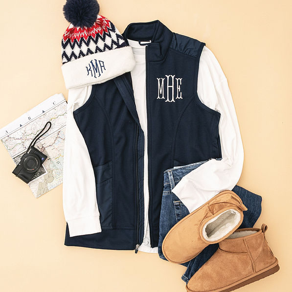 Monogrammed Lightweight Vest