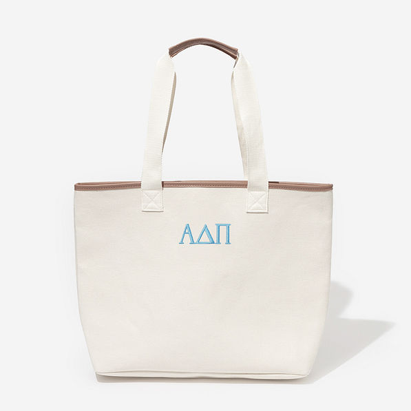 alpha delta pi tote bag