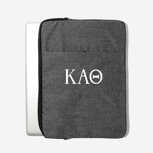 Black Kappa Alpha Theta Laptop Sleeve