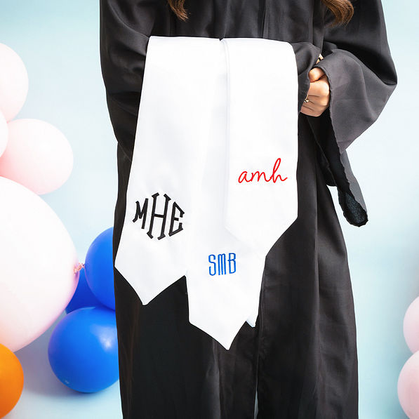 Personalized Graduation Stole