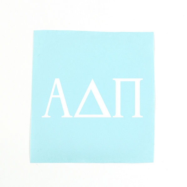 Alpha Delta Pi standard decal