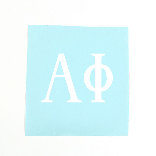 Alpha Phi standard decal