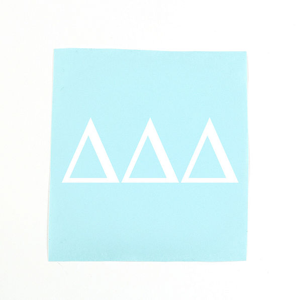 Delta Delta Delta standard decal
