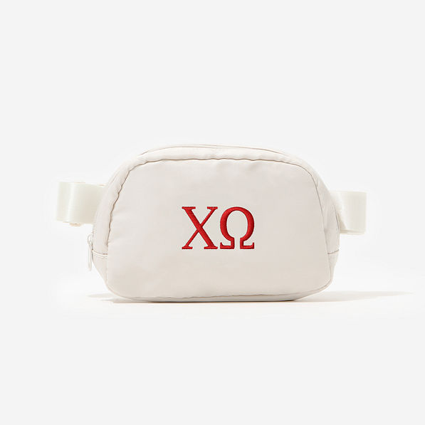 chi omega belt bag