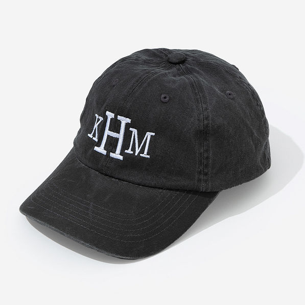 monogrammed vintage wash baseball hat in black